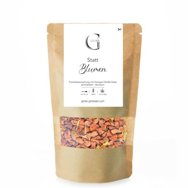 Statt Blumen - Orangeneis Tee L