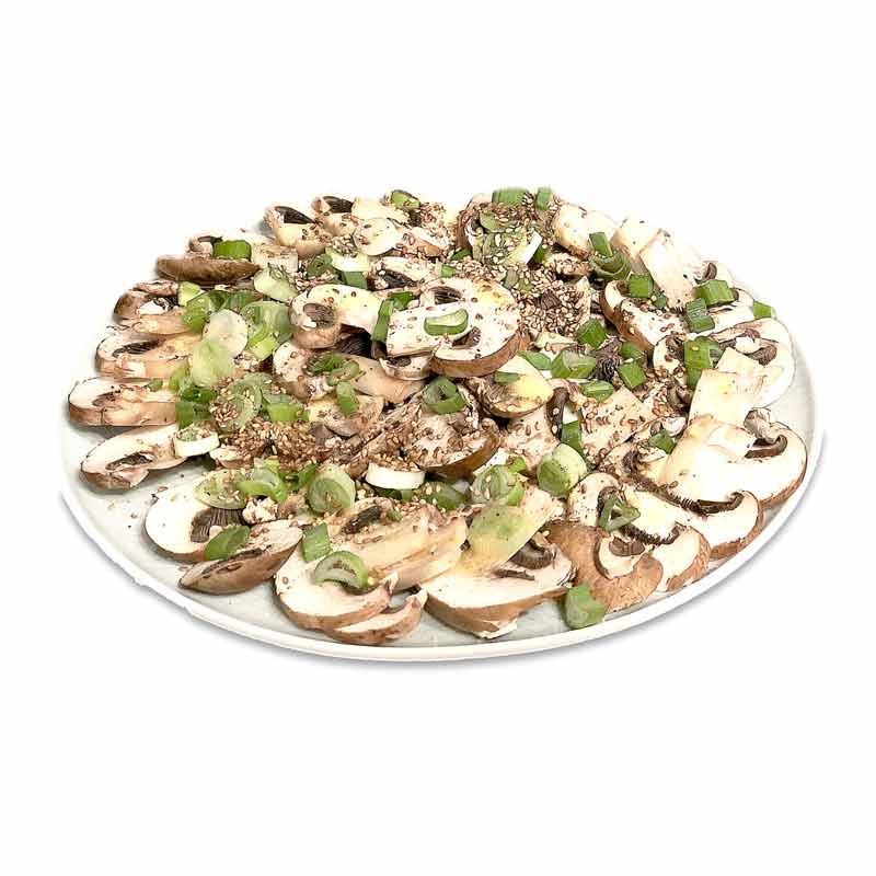 Genial Genießen Champignon Carpaccio Rezept - ganzer Teller für 2 Personen