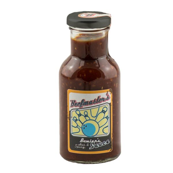 Gourmet Leon Grillsoße in Flasche mit Geschmack von Beefmasters Bowlers Hot und Spicy