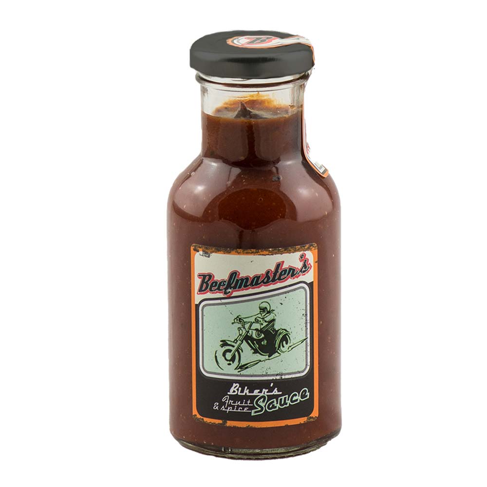 Gourmet Leon Grillsoße in Flasche mit Geschmack von Beefmasters Bikers Fruit and spice - fruchtig und scharf Geschmack
