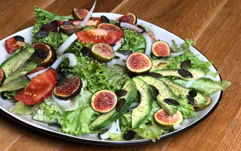 Rezept Feigen Avocado Salat - Nahaufnahme