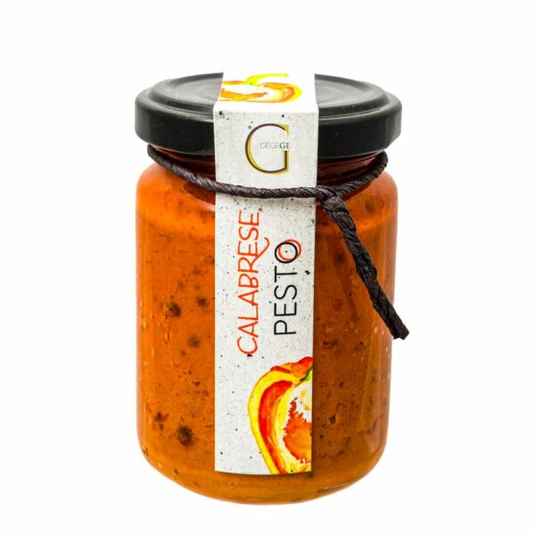 Genial Genießen Pesto Calabrese im Glas nachhaltig verpackt - perfektes Geschenk für Italienfans