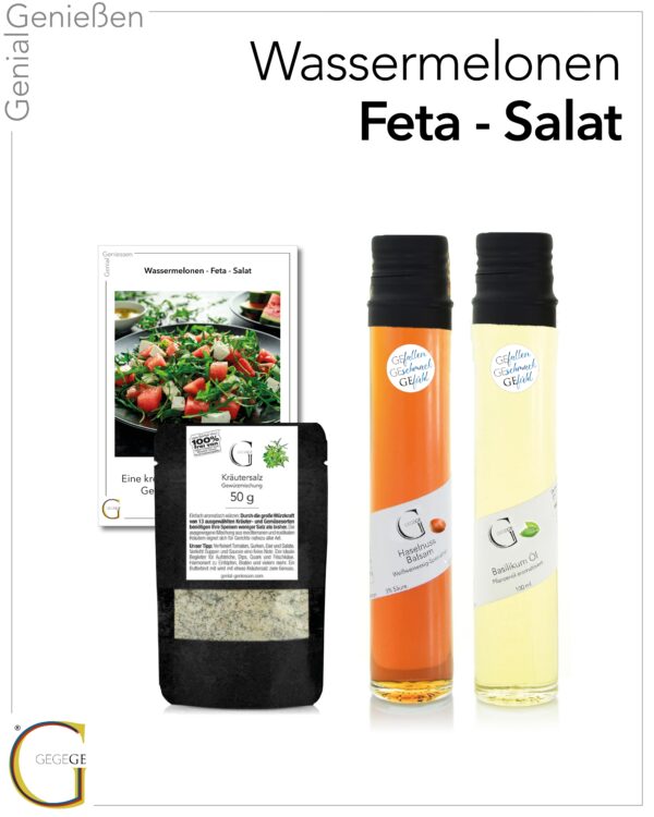 Wassermelonen Feta Salat-Set