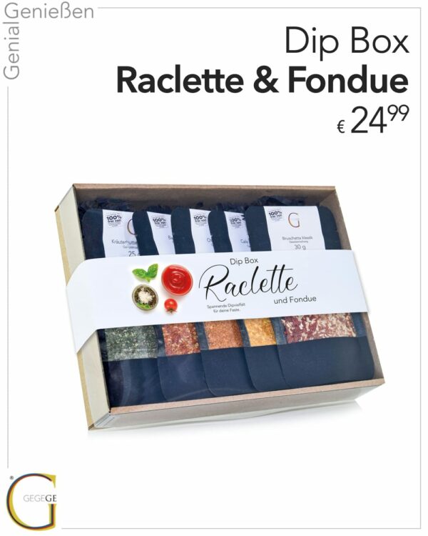 Dip Box Raclett und Fondue