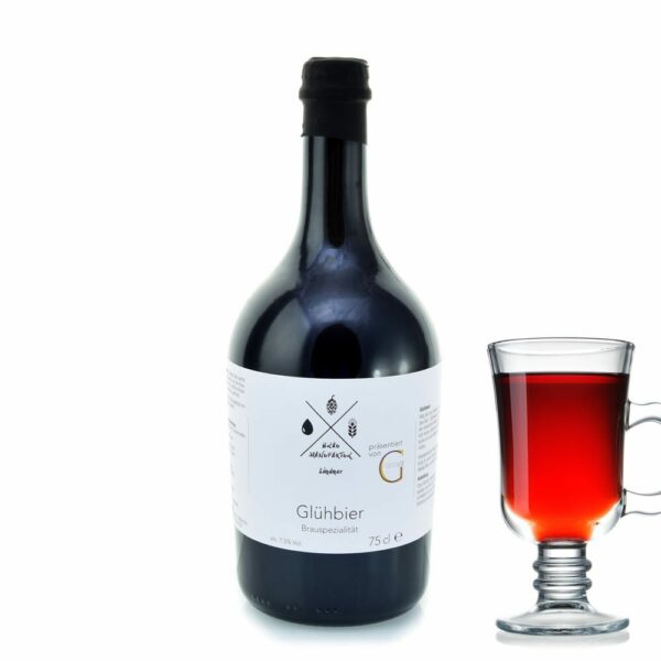 Genial Genießen Glühbier mit Glas