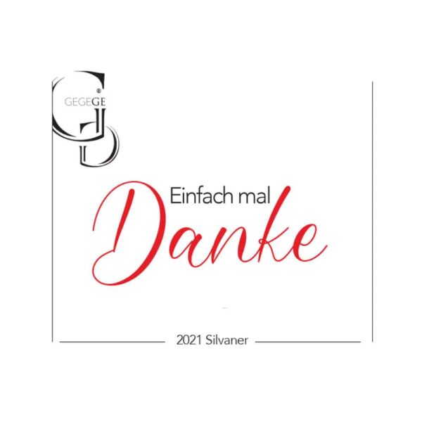 Einfach mal Danke Weißwein