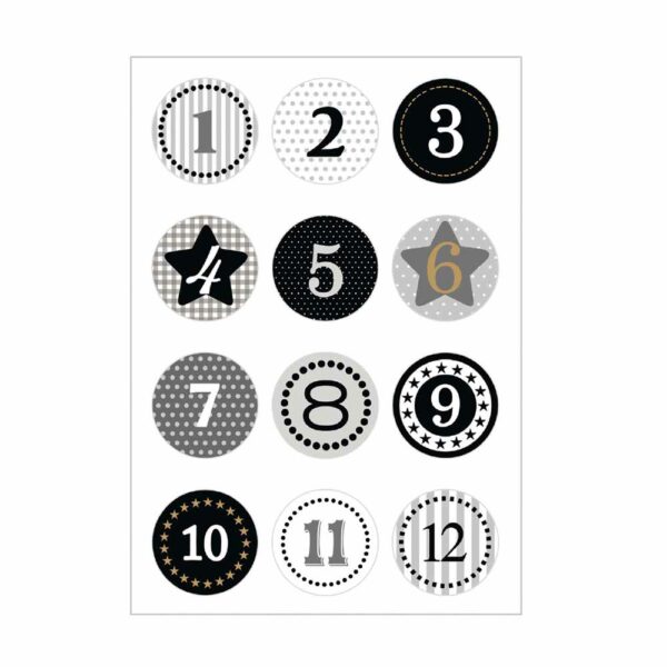 Adventskalender zum Befüllen Set mit Aufkleber