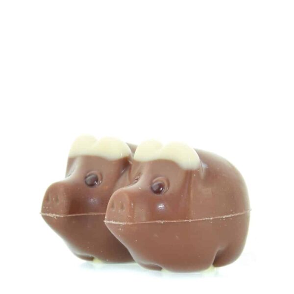 Glücksschweinchen aus Vollmilchschokolade