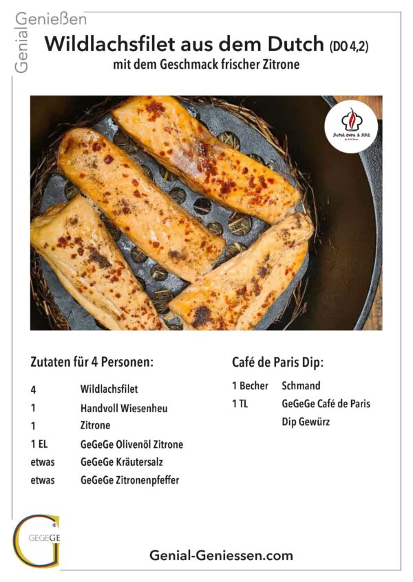 Wildlachsfilet Zitrone