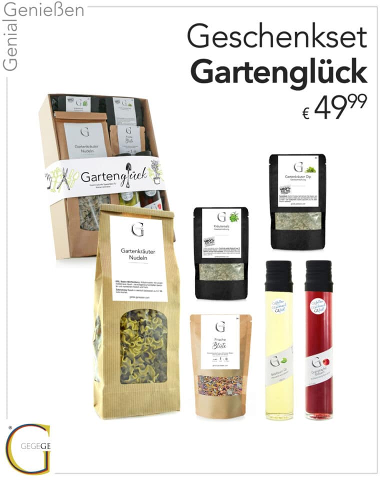 Gartenglück Geschenkset Genial Geniessen