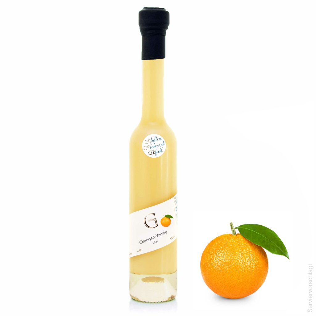 Orangen-Vanille-Likör - Genial Geniessen Orangen-Vanille-Likör - Genial Geniessen