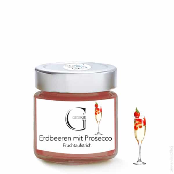 Fruchtaufstrich Erdbeeren mit Prosecco