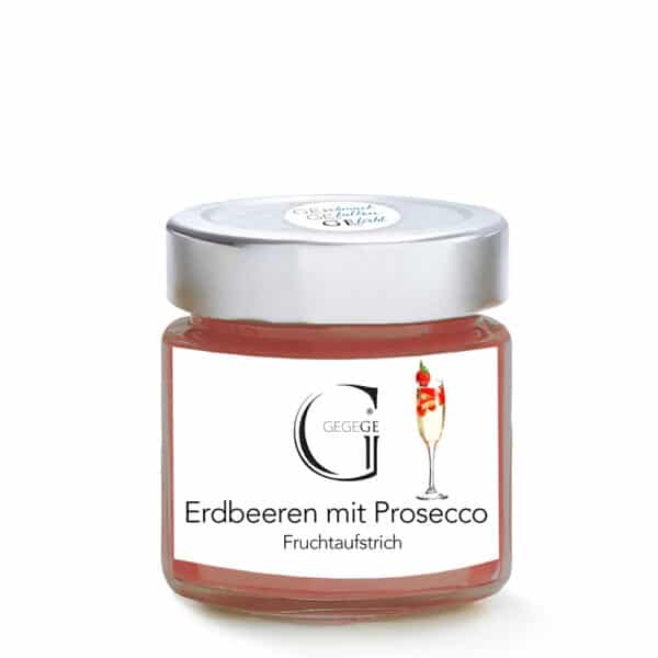 Fruchtaufstrich mit Erdbeeren und Prosecco