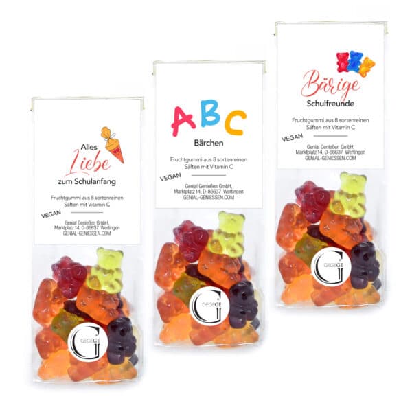 Schulanfang Fruchtgummis